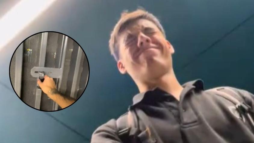 Argentino se vuelve viral al quedarse encerrado en el Metro de Santiago: "Me re perdí"