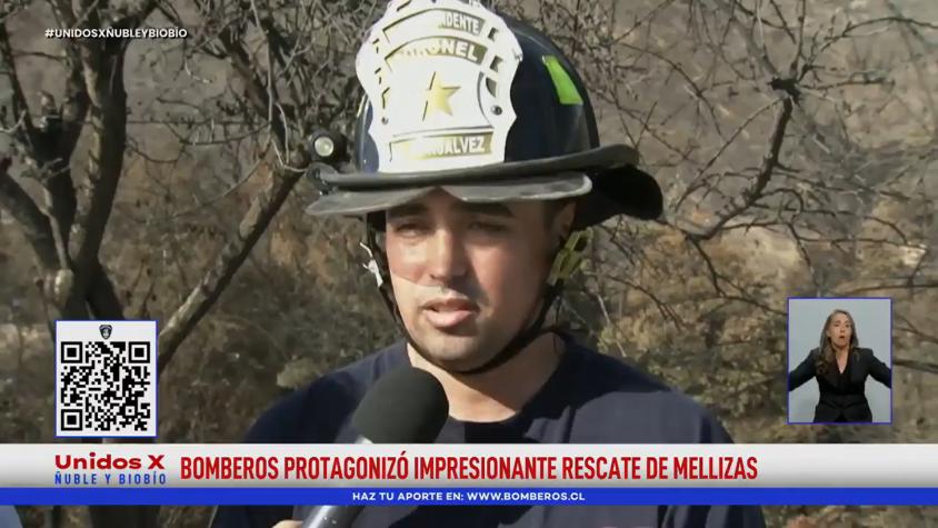 Bombero que rescató a mellizas en Lirquén entrega duro testimonio: "Fue la situación más compleja que he vivido"