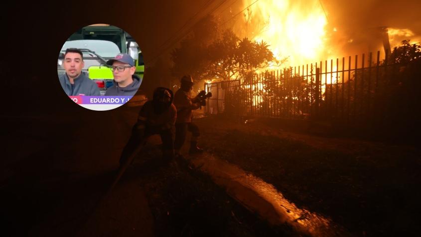 Bomberos recuerdan el momento en que rescataron a mellizas de incendio en Penco: "Escuché a unas guagüitas llorando..."