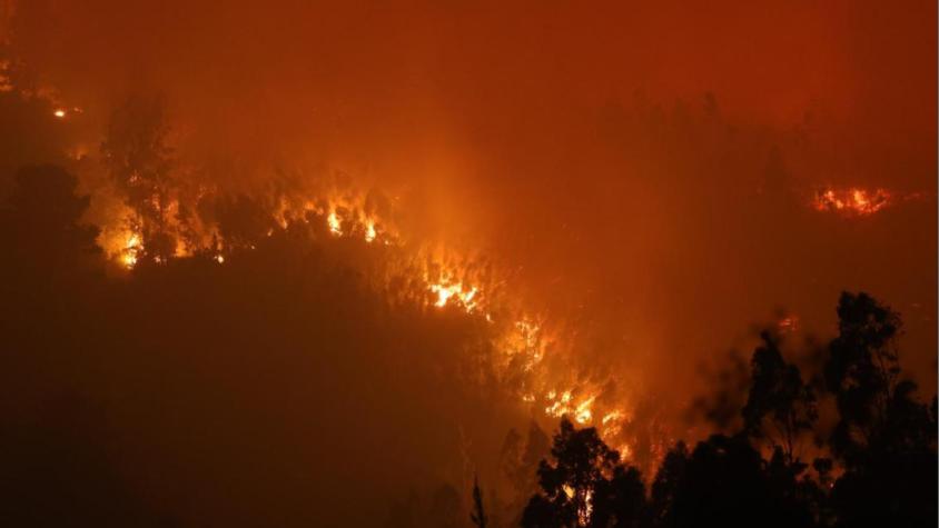 Confirman toque de queda total en las siguientes comunas del Biobío por incendios forestales