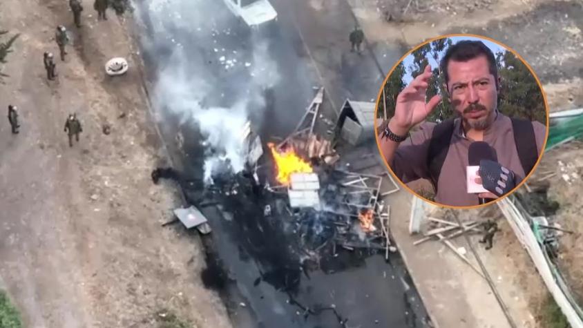 “Te vamos a quitar la cámara”: equipo de Tu Día vive tenso momento durante desalojo de megatoma en San Antonio