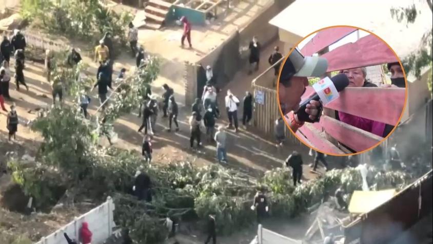 "Me bañé en el grifo un año": el duro testimonio de pobladora desalojada en megatoma en San Antonio