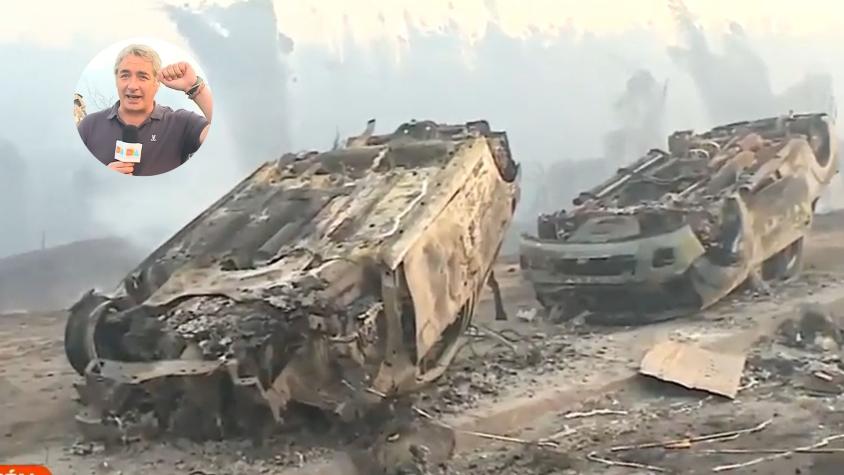 José Luis Repenning recorre Lirquén, una de las localidades más afectadas por los incendios forestales: "La situación es caótica"