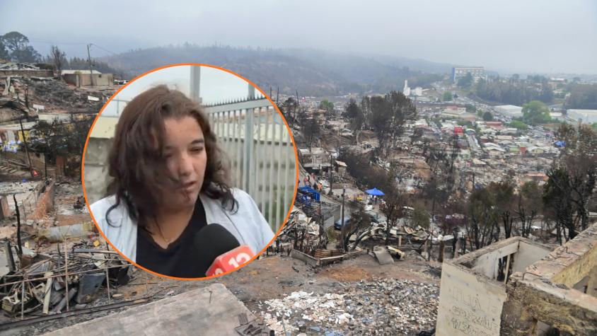 “Quedaron en la escalera”: el crudo relato de mujer que perdió a cuatro familiares en incendios forestales en Lirquén