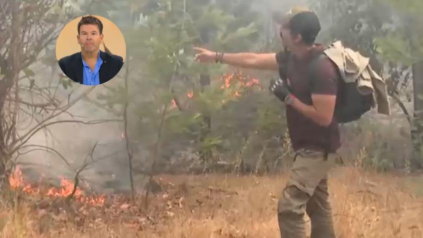 Notero de Tu Día preocupa a sus compañeros durante incendios forestales: "Eso está agarrando vuelo..."