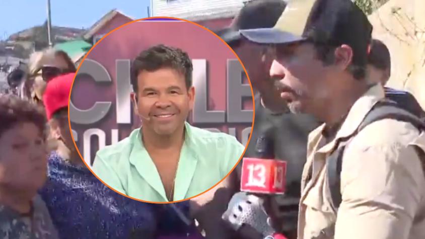 Rodrigo Pérez se encuentra en pleno despacho con Pailita: el cantante estaba ayudando a damnificados por incendios 