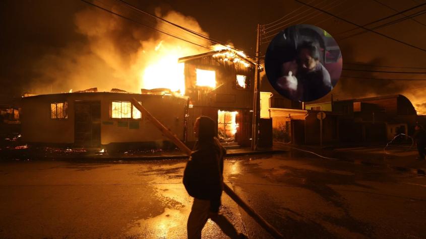 Incendios en Penco: encuentran con vida a madre que pidió a bomberos salvar a sus mellizas de dos años