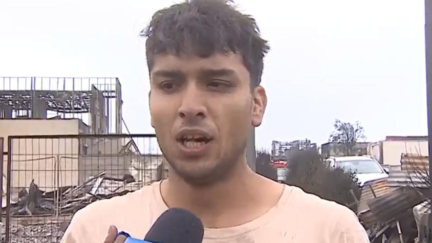 Hijo salvó a su madre en medio de incendio en Tomé: ella había tomado pastilla para dormir