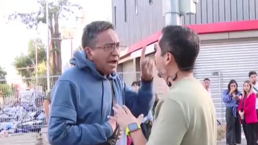 "No soy un delincuente": el tenso cruce entre un comerciante y equipo de Tu Día por cuestionamientos al barrio Meiggs