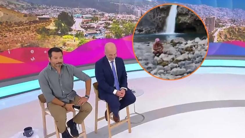 “Cero pudor”: Mujer es captada bañándose con jabón en el Salto El Yeso en el Cajón del Maipo