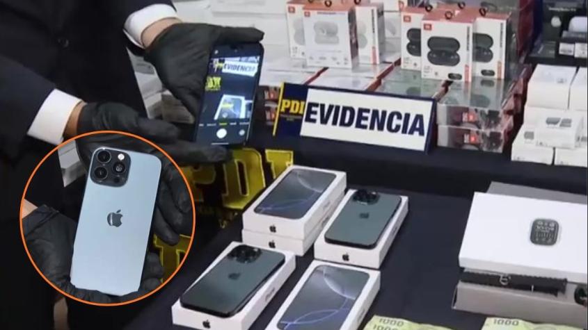 Operaban en local establecido en Meiggs: Incautan 80 mil productos tecnológicos falsificados avaluados en $1.700 millones