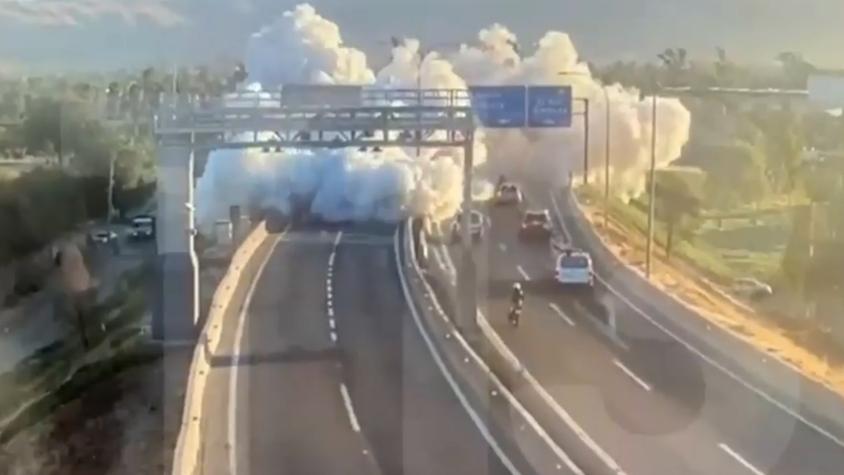 Impactante registro del momento de la explosión de Renca: gigantesca nube arrasó con todo