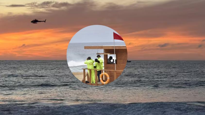 Tragedia en Algarrobo: cuatro personas murieron tras lanzarse al mar para rescatar a una mujer