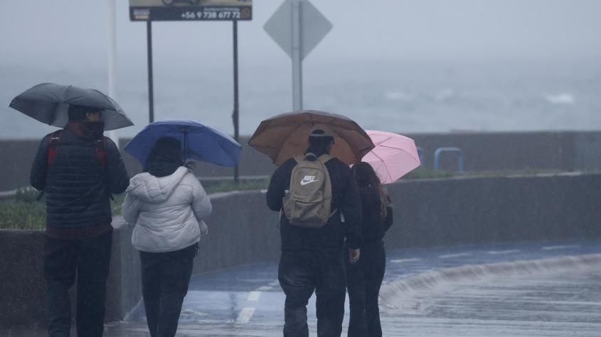 A qué hora comienza la lluvia hoy en la Región Metropolitana