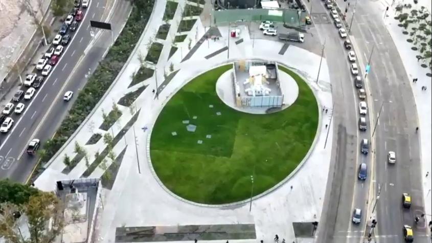 Así luce la nueva Plaza Italia: es más amplia, pero recibió críticas viales