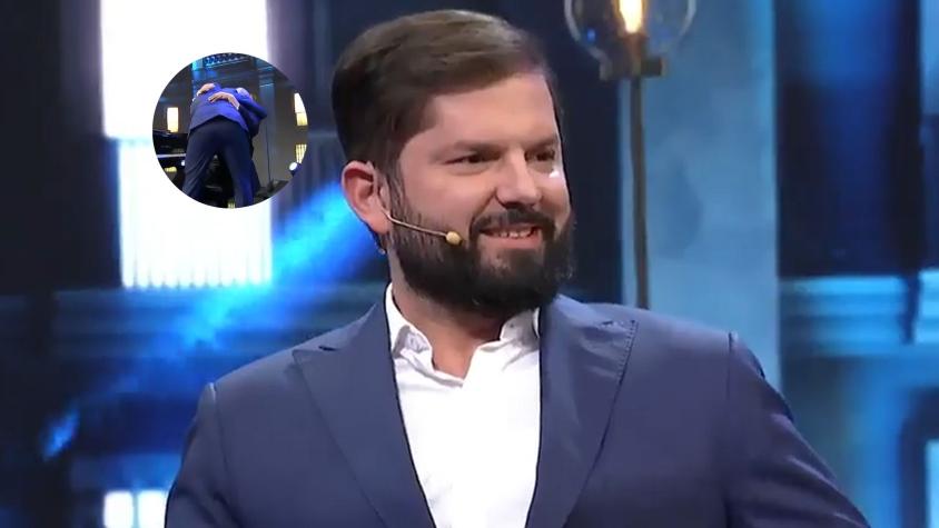 El emotivo abrazo del Presidente Gabriel Boric con Valentín Trujillo