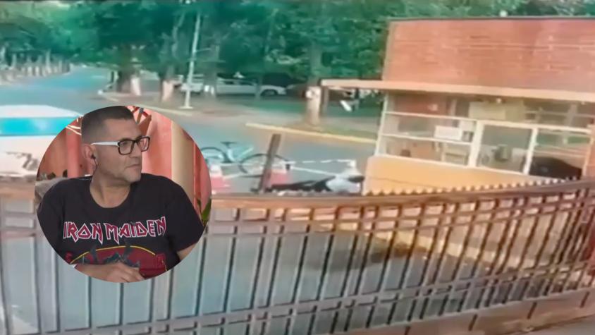 "Si no pongo las manos, me hubiese agarrado entero": conserje quedó con graves lesiones tras ser atropellado por sujeto en condominio de Huechuraba