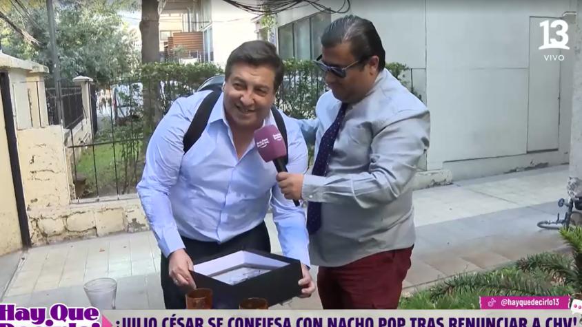 Hasta con caída incluida: Julio César Rodríguez protagonizó coqueto momento con su expareja que terminó en chascarro