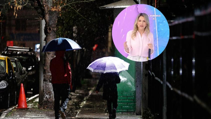 Michelle Adam confirma lluvias en Santiago este fin de semana: revisa qué día y a qué hora
