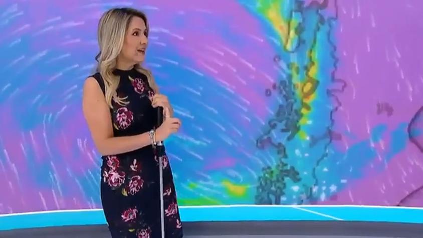 Michelle Adam revela a qué hora comenzarán las lluvias en Santiago