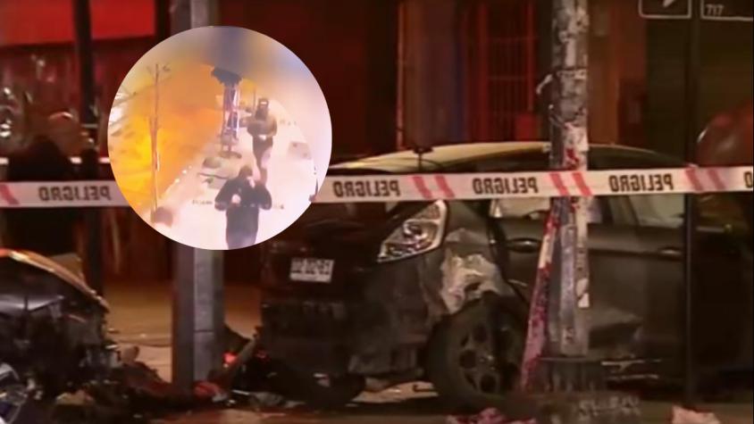 Vio a la víctima en el suelo: así fue el actuar de carabinero tras accidente automovilístico en Santiago Centro