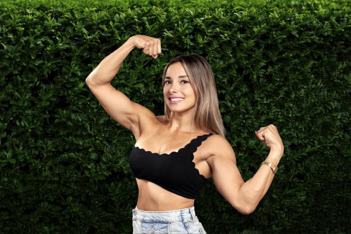 Carolina Vergara, la mujer más musculosa y deportista de Vecinos al límite: “Creo que estoy hecha para esto”