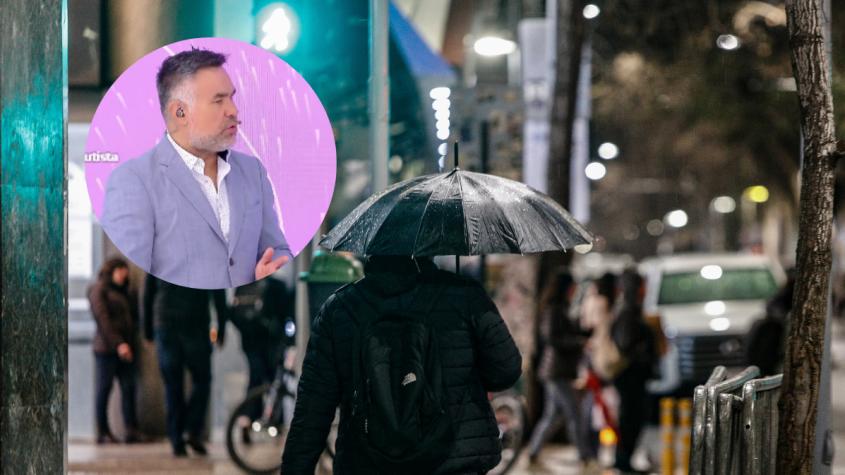 Caerán 15 milímetros en algunos sectores: hasta qué hora lloverá en la Región Metropolitana 