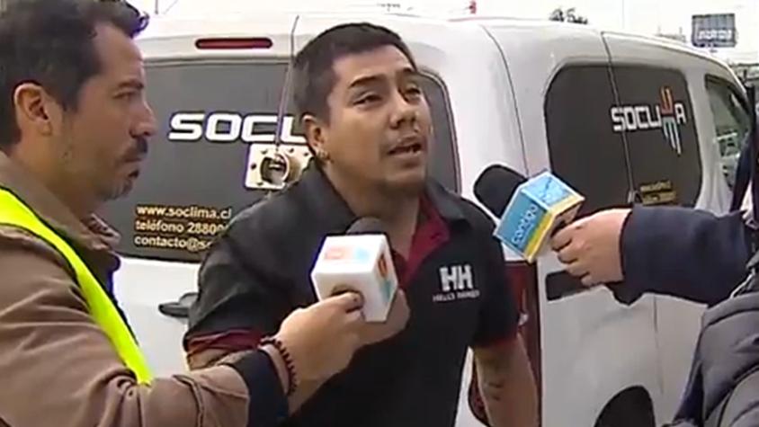 Tenso momento en fiscalización de La Granja: le quitaron el auto e insultó a los inspectores