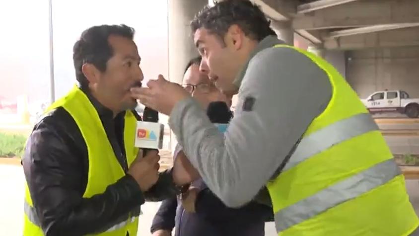 Notero de Tu Día y de otro matinal protagonizan divertido momento con ciudadano chino: terminaron abrazados