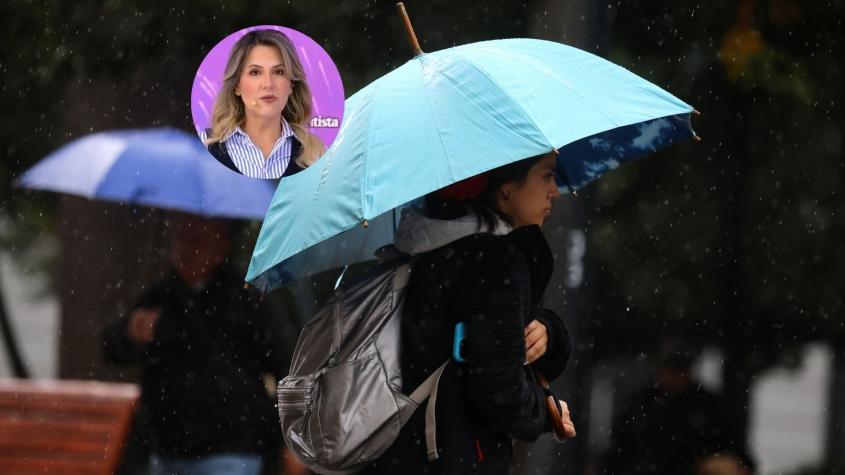 Michelle Adam cuenta a qué hora lloverá con más intensidad en la Región Metropolitana