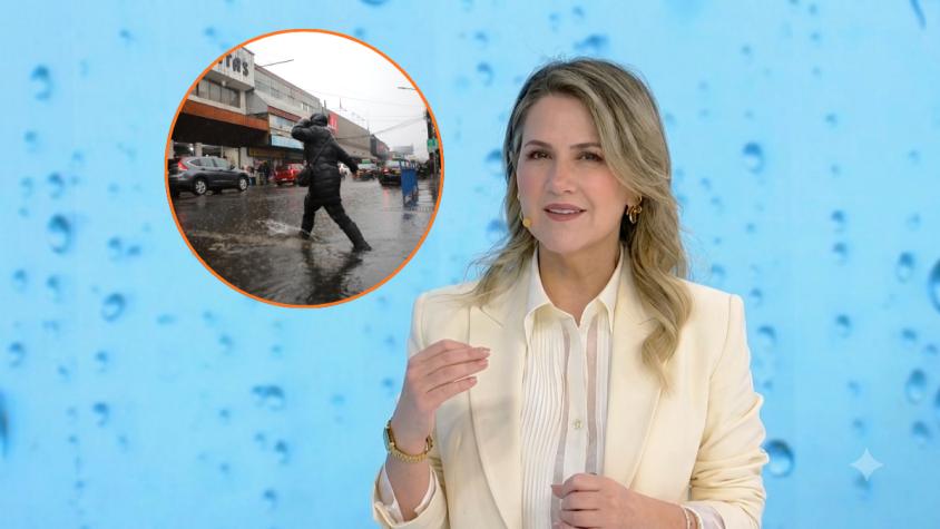 "Me da pudor": la confesión de Michelle Adam por inédito pronóstico de lluvia 