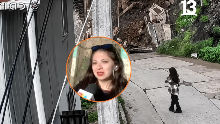 "Pensé que me iba a morir": milagrosa salvada de mujer tras derrumbe de cerro en Valparaíso "Pensé que me iba a morir": milagrosa salvada de mujer tras derrumbe de cerro en Valparaíso