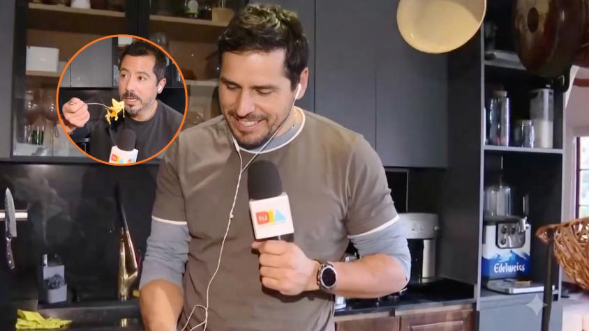 Pangal Andrade preparó su "desayuno maldito" y sorprendió a Rodrigo Pérez: el periodista lo degustó en vivo