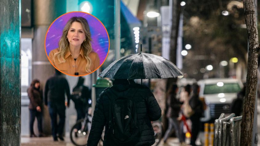 Michelle Adam confirma lluvias en Santiago este fin de semana: revisa qué día y a qué hora