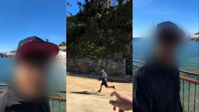 Turista brasileño grabó el violento robo que sufrió en playa de Valparaíso