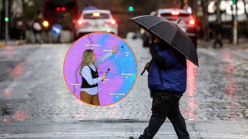Michelle Adam anticipa el regreso de las lluvias a Santiago esta semana: ¿Cuándo y a qué hora?