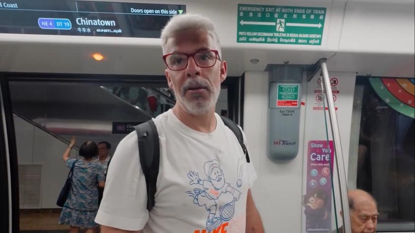 Las extremas prohibiciones en el metro de Singapur: Siempre hay un chileno explicó las multas para los pasajeros 