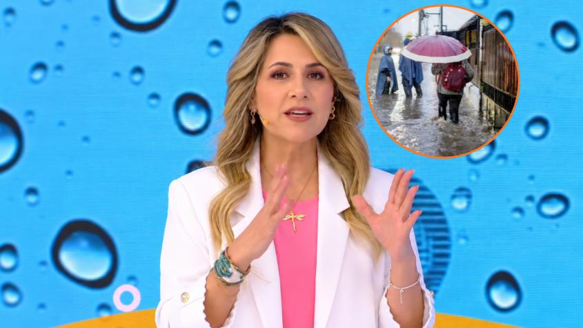 “La vida es más importante”: el consejo de Michelle Adam por la tormenta que llegará este martes a 12 regiones de Chile “La vida es más importante”: el consejo de Michelle Adam por la tormenta que llegará este martes a 12 regiones de Chile