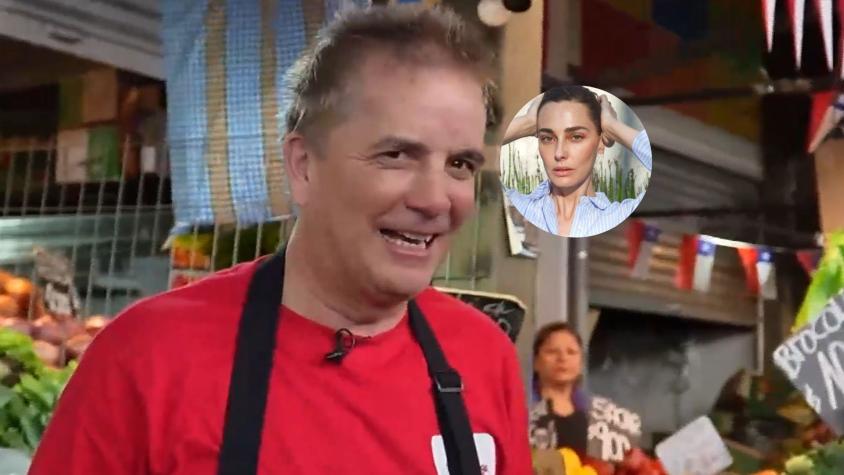 El particular momento de Pablo Mackenna mientras vendía en La Vega: mencionó a su hija con Javiera Díaz de Valdés
