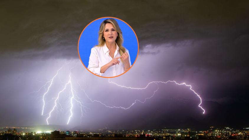 Michelle Adam explicó por qué hubo tormenta eléctrica en Santiago durante la madrugada