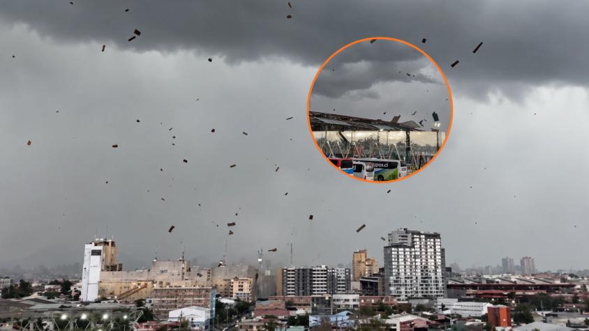 ¿Qué es un gustnado? El fenómeno meteorológico que hizo volar techos en Estación Central
