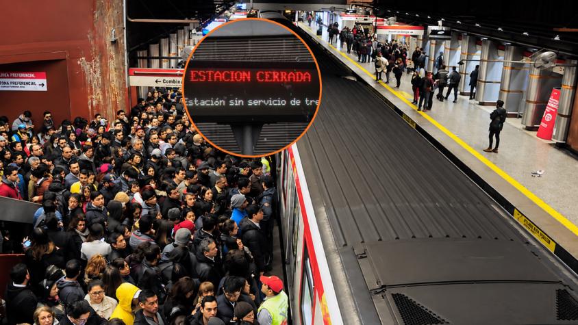 Metro de Santiago suspende servicio en 10 estaciones de Línea 1 por emergencia médica