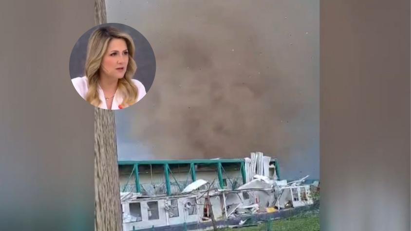 La gran preocupación de Michelle Adam por el tornado en Requínoa: "Me dolía el estómago"