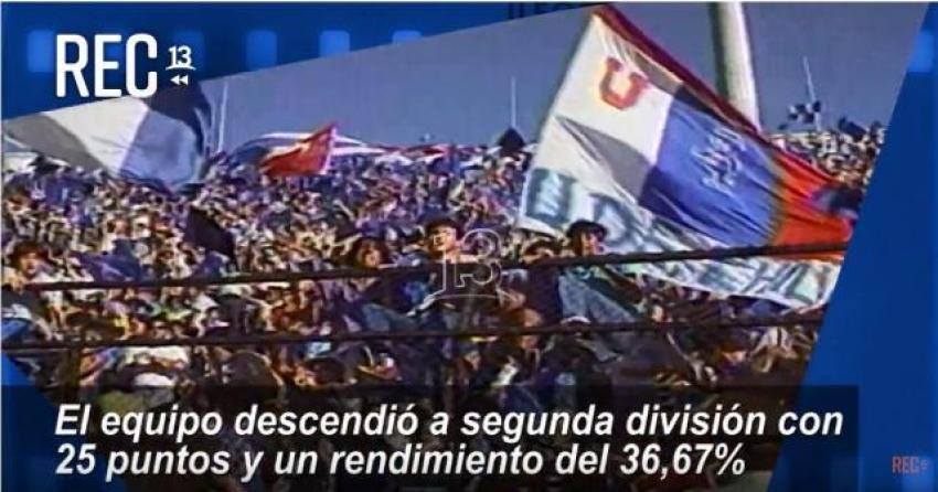 #MomentosREC: U. de Chile desciende a segunda división