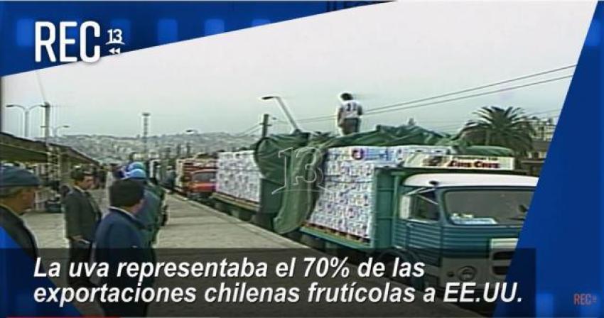 #MomentosREC: Uvas envenenadas con cianuro, Teletrece (1989)