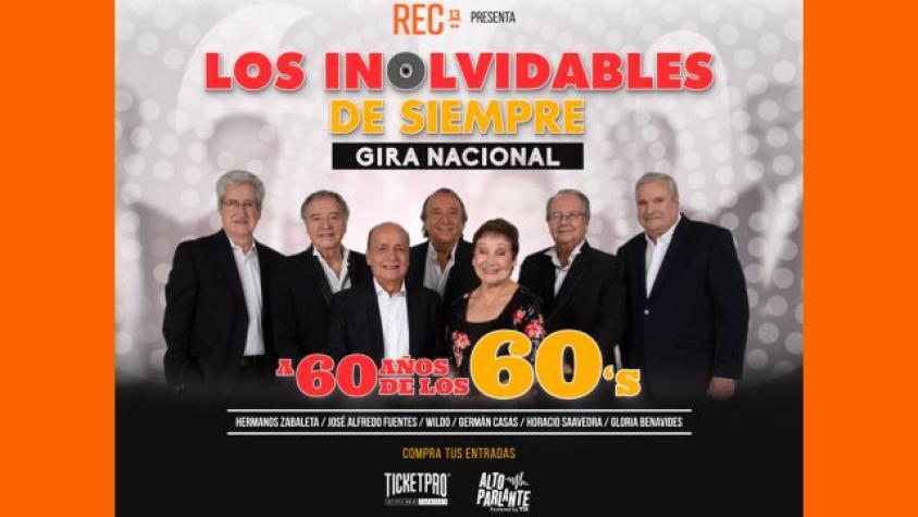 Imperdible gira nacional de “Los Inolvidables de Siempre”  para celebrar que se cumplen 60 años de los 60.