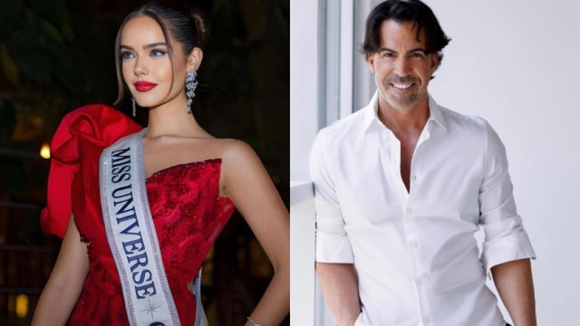 Celeste Viel recibe el apoyo de su padre, Felipe Viel, antes del Miss Universo 2023