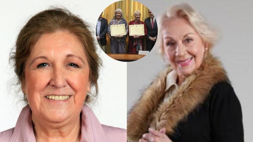 En una emotiva ceremonia Anita Reeves y Silvia Santelices recibieron sus títulos de actrices tras más de 50 años de trayectoria