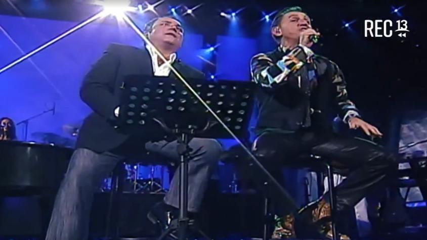 El día en que Luis Jara cantó junto a Franco de Vita en el Festival de Viña 2008