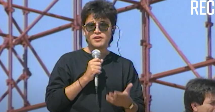 "Sábado Gigante": El día que Leo Caprile cubrió la previa del primer show de Rod Stewart en Chile